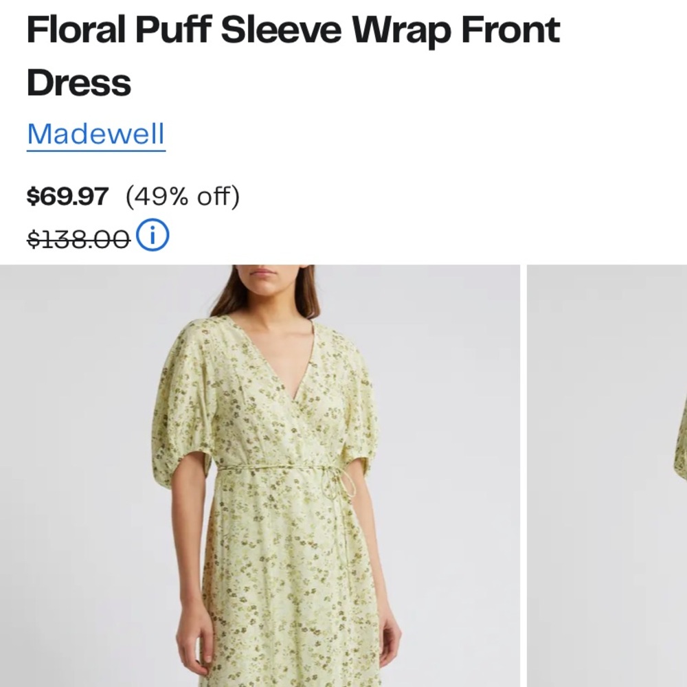 NWT: Madewell Dress